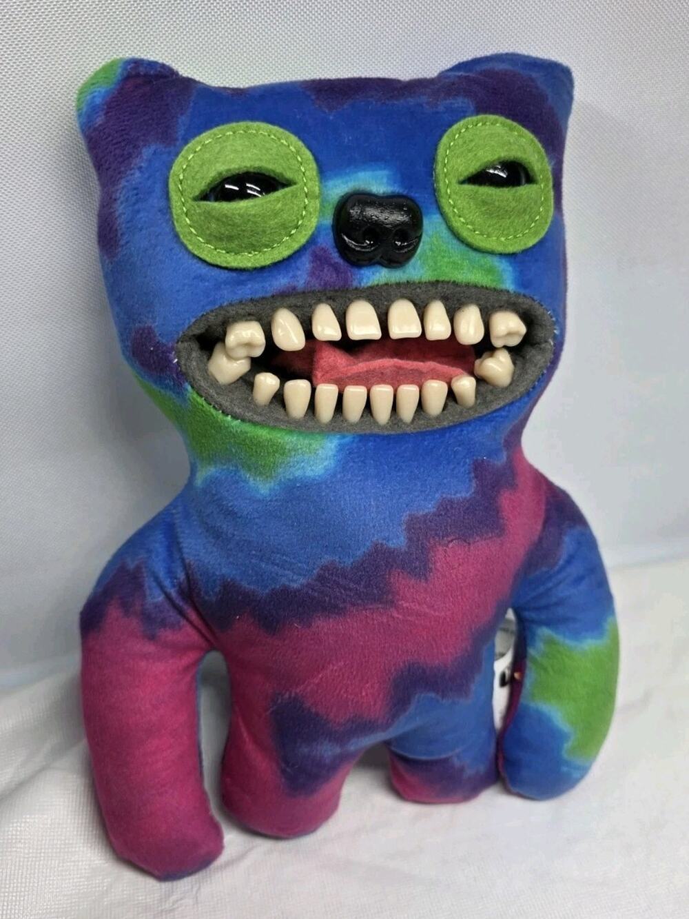 Fuggler Fugg Life Edition SIR BELCH Tie Dye Silver Teeth 9" Plush EUC